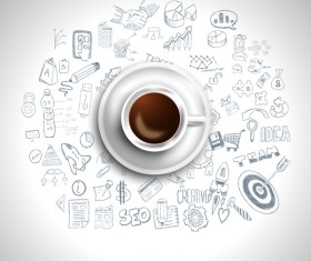 Coffee infographics creative design vector 06