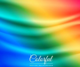 Colored gradient wavy background vector
