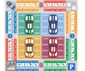 Creative auto infographic template vector 01