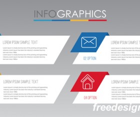 Creative infographic labels vector material 06