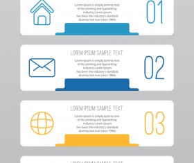 Creative infographic labels vector material 10