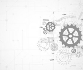 Creative technology background with gear vectors 04