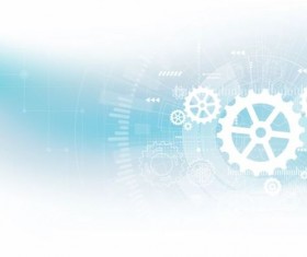 Creative technology background with gear vectors 05