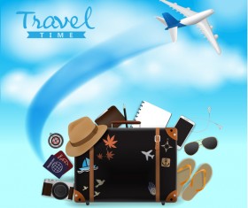 Creative travel template vectors material 04