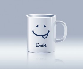 Creative white mug Stock Photo