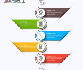 Cricles with banner infographic vector template