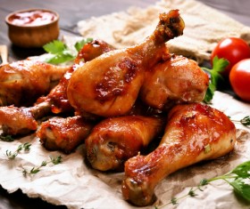 Crisp and delicious fried chicken HD picture