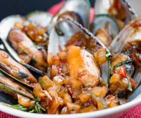 Delicious seafood Stock Photo