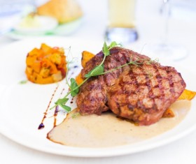Delicious steak Stock Photo