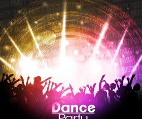 Disco party background creative vector 05
