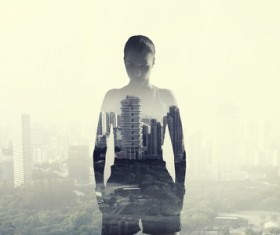 Double Exposure Photos Stock Photo 01