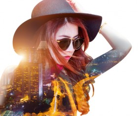 Double Exposure Photos Stock Photo 02