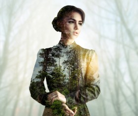 Double Exposure Photos Stock Photo 09