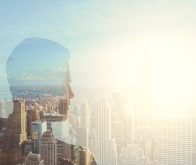 Double Exposure Photos Stock Photo 14