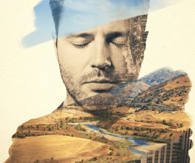 Double Exposure Photos Stock Photo 15