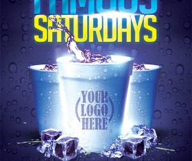 Famous Saturdays Flyer PSD Template
