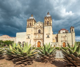 Famous tourist city of Oaxaca Stock Photo 01
