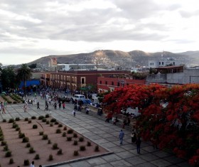 Famous tourist city of Oaxaca Stock Photo 02