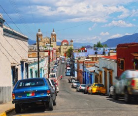 Famous tourist city of Oaxaca Stock Photo 05