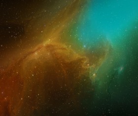 Fantasy beautiful space nebula Stock Photo 01