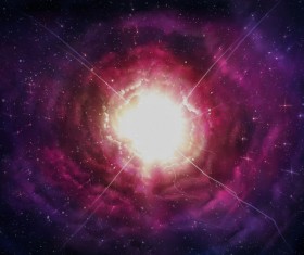 Fantasy beautiful space nebula Stock Photo 03