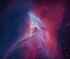Fantasy beautiful space nebula Stock Photo 05