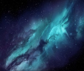 Fantasy beautiful space nebula Stock Photo 06
