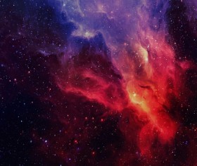 Fantasy beautiful space nebula Stock Photo 07