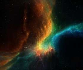 Fantasy beautiful space nebula Stock Photo 10