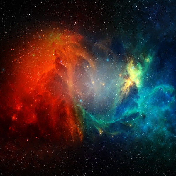 Fantasy beautiful space nebula Stock Photo 18