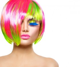 Fashion hairstyle girl Stock Photo