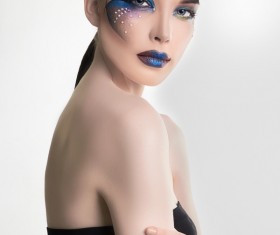 Fashion make-up female model Stock Photo 05