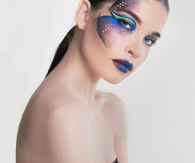 Fashion make-up female model Stock Photo 06