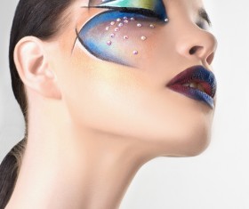 Fashion make-up female model Stock Photo 07