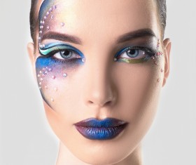 Fashion make-up female model Stock Photo 09