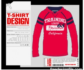 Fashion t-shirt template design vector material 03