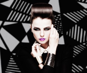 Fashionable girl Stock Photo