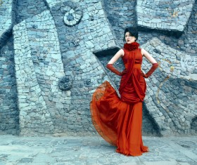 Fashionable woman model HD picture