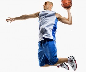 Flying dunk Stock Photo 02
