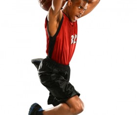 Flying dunk Stock Photo 04