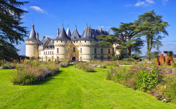 French traditional European castle Stock Photo 01