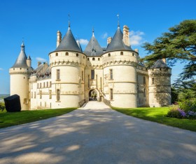 French traditional European castle Stock Photo 02