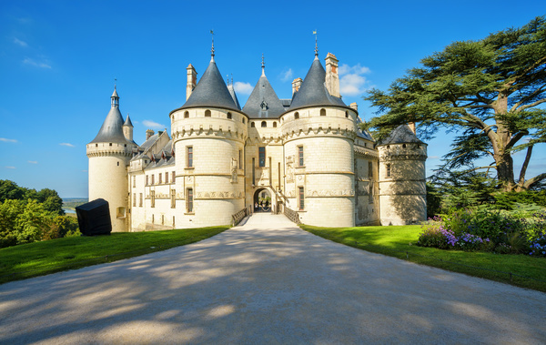 French traditional European castle Stock Photo 02