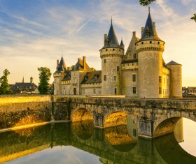 French traditional European castle Stock Photo 03