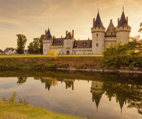 French traditional European castle Stock Photo 04