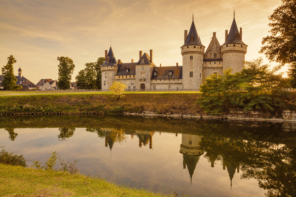 French traditional European castle Stock Photo 04