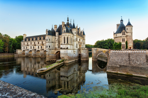 French traditional European castle Stock Photo 05