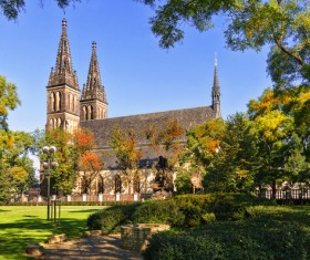 French traditional churches Stock Photo