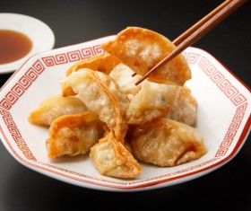 Fried dumplings Stock Photo