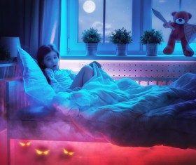 Frightened children HD picture